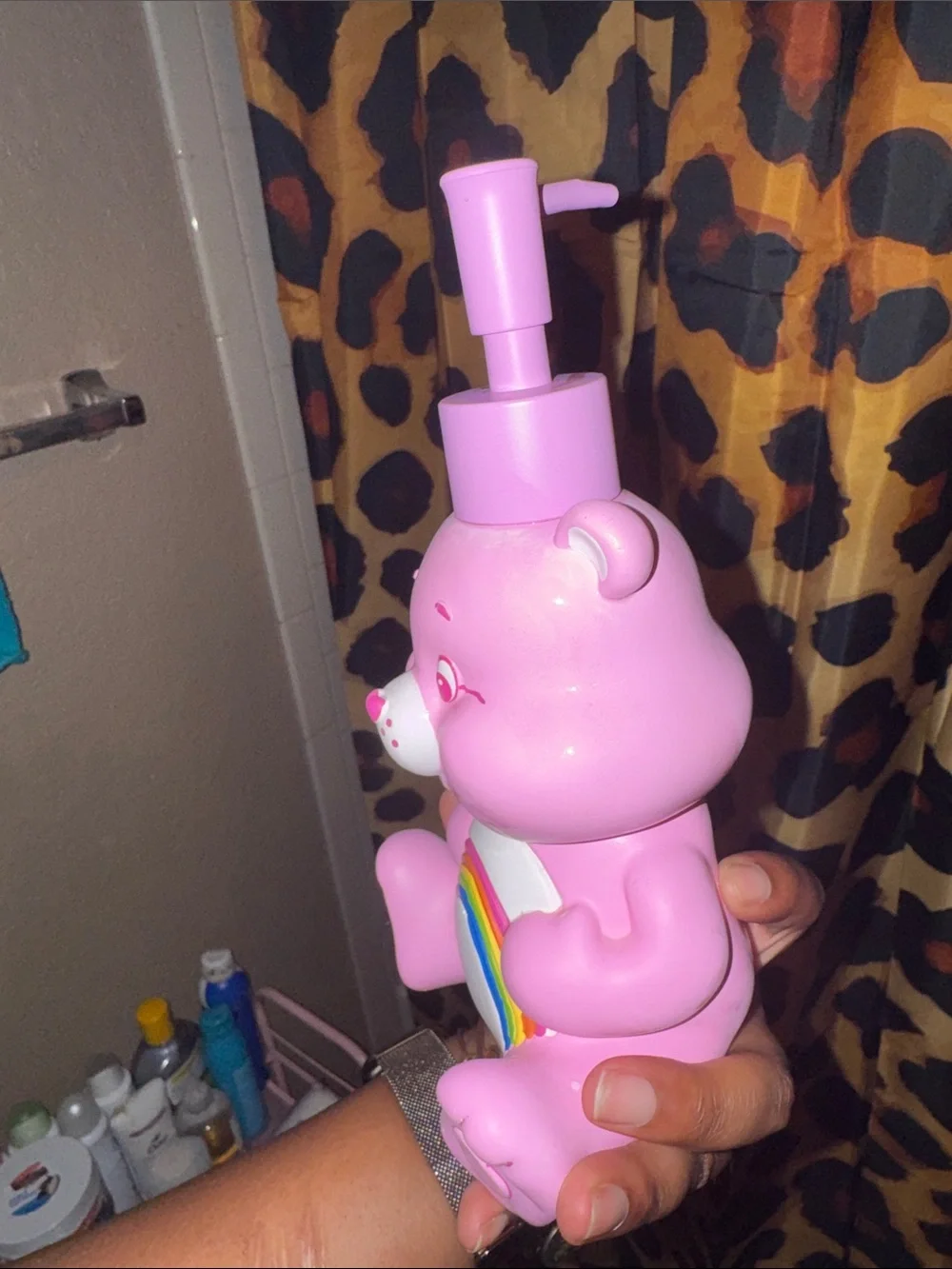 Pink Care Bear Rainbow Hand Soap Dispenser - Women Bath & Body